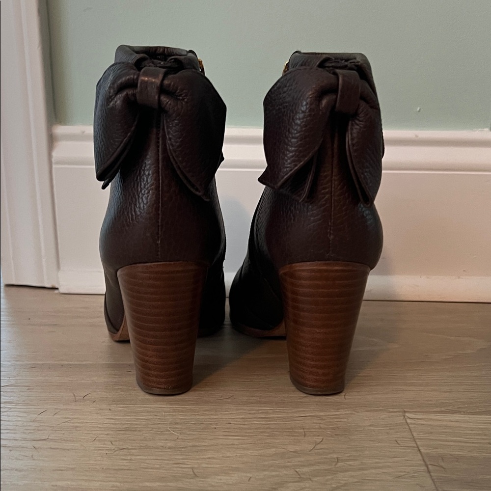 Brown Leather Ankle Boots - Kate Spade - Picture 2 of 3